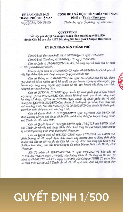 Văn bản quyết định của Uỷ Ban Nhân Dân Thành Phố