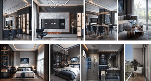 Bên trong căn hộ