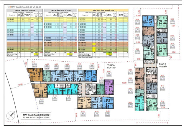 Mặt bằng tầng điển hình