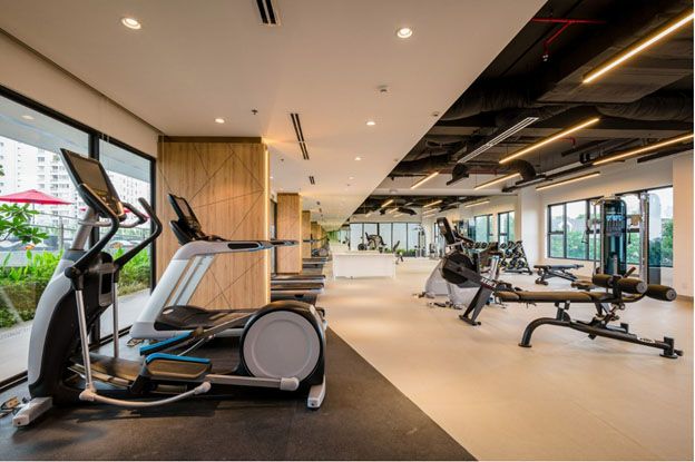 Phòng tập tại chung cư A&T Saigon Riverside